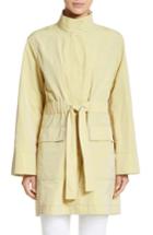 Women's Lafayette 148 New York Penny Tie Front Jacket, Size - Yellow