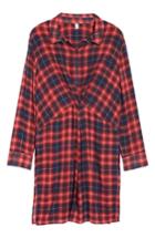 Women's Bp. Plaid Twist Tunic - Blue