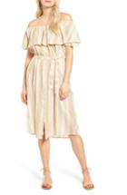 Women's Faithfull The Brand Majorca Stripe Off The Shoulder Dress - Ivory