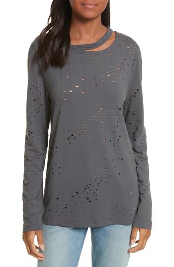 Women's Twenty Waverly Perforated Tee - Grey