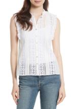 Women's Rebecca Taylor Voile & Lace Top - White