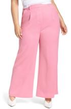 Women's Leith High Waist Flare Pants, Size - Pink