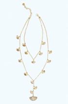 Women's Lilly Pulitzer Coastal Shell Layered Y-necklace