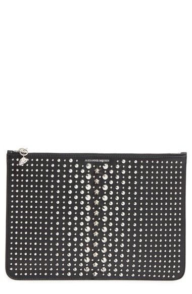 Alexander Mcqueen Studded Leather Pouch -
