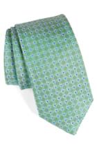 Men's Boss Geometric Silk Tie, Size - Green