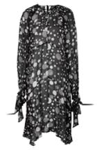 Women's Topshop By Boutique Humbug Gospel Silk Dress Us (fits Like 0) - Black