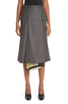 Women's Toga Scarf Panel Wool Wrap Skirt