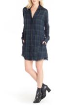 Women's Michael Stars Plaid Shirtdress - Blue