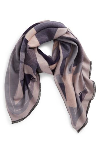 Women's Nyc Underground Abstract Geo Scarf, Size - Blue