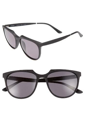Men's Smoke X Mirrors Blitzkrieg 53mm Sunglasses - Black Wood Finish/ Grey