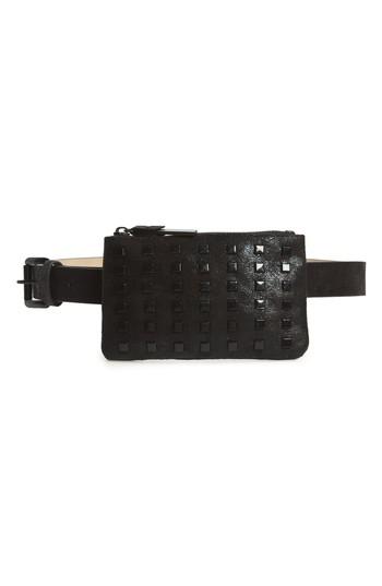 Steve Madden Studded Belt Bag - Black