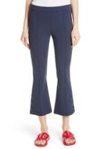 Women's Tory Sport Bell Flare Tech Ponte Crop Pants - Blue