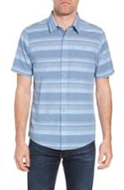Men's Travis Mathew Mahe Fit Sport Shirt, Size Medium - Blue