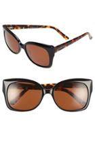 Women's Ted Baker London 'hi Dimension' 55mm Cat Eye Sunglasses - Black
