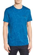 Men's Ted Baker London Flowby Floral T-shirt (s) - Blue/green