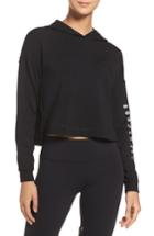 Women's Alo Screenprint French Terry Hoodie - Black