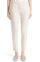 Women's Fabiana Filippi Cuffed Wool Ankle Pants Us / 38 It - White