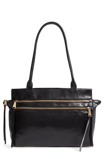 Hobo Seeker Leather Top Handle Bag - Black