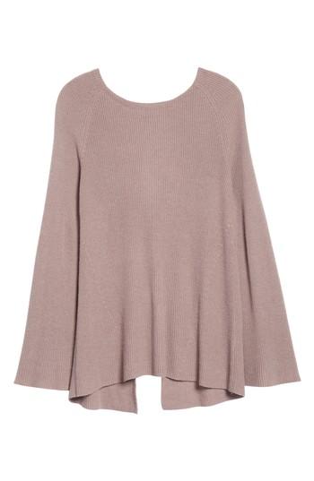 Women's Trouve Flare Sleeve Open Back Sweater