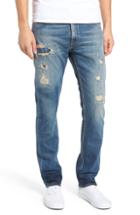 Men's Calvin Klein Jeans Slim Patch Destroyed Jeans X 32 - Blue