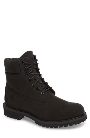 Men's Timberland Six Inch Premium Canvas Boot .5 M - Black