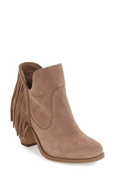 Women's Jessica Simpson 'cecila' Fringe Bootie M - Beige