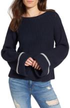 Women's Love By Design Colorblock Bell Sleeve Sweater - Blue