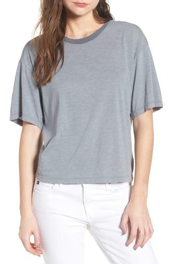 Women's James Perse Oversize Crop Tee - Blue