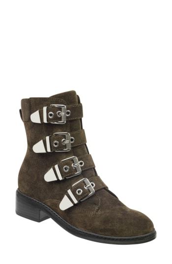 Women's Marc Fisher D Buckle Boot, Size 5 M - Green