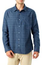 Men's 7 Diamonds Trim Fit Check Flannel Shirt - Blue