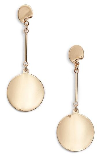 Women's Halogen Curved Metal Linear Earrings