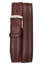 Men's Canali Perforated Leather Belt