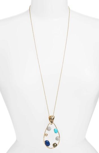 Women's Alexis Bittar Multistone Teardrop Pendant Necklace