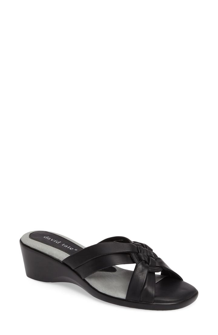 Women's David Tate Verona Sandal M - Black