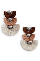 Women's Nakamol Design Triple Drop Fringe Earrings