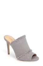 Women's Daya By Zendaya Sheridan Fringe Denim Clog M - Grey