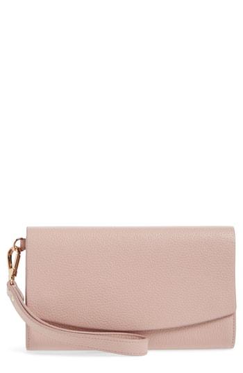 Women's Nordstrom Sara Leather Wristlet - Pink