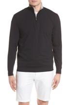 Men's Bobby Jones Pto Liquid Stretch Quarter Zip Pullover - Black