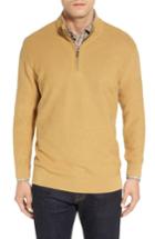 Men's Cutter & Buck 'benson' Quarter Zip Textured Sweater