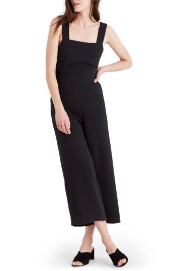 Women's Madewell Apron Bow Back Jumpsuit - Black
