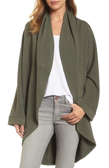 Women's Caslon Cocoon Knit Midi Cardigan - Green
