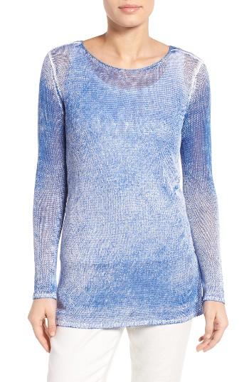 Women's Nic+zoe Poolside Linen Blend Pullover