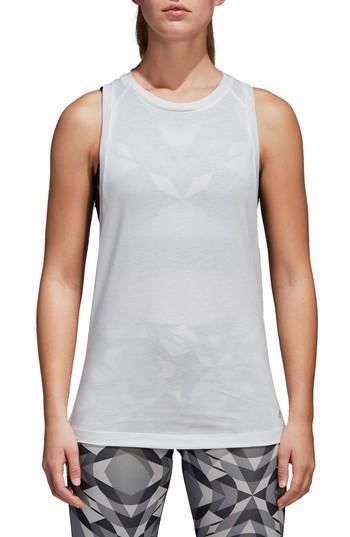 Women's Adidas Wanderlust Parley Tank - White