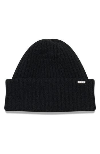 Men's New Era Cap Cashmere Beanie - Black