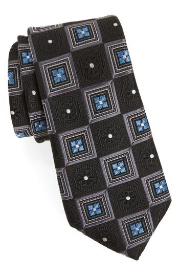 Men's Nordstrom Men's Shop Medallion Squares Silk Tie