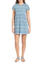 Women's Lucky Brand Embroidered Chambray Shift Dress