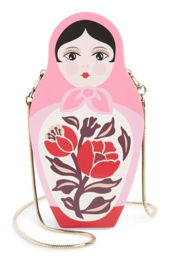Kate Spade New York Ooh La La Dollface Wooden Clutch - Pink