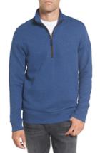 Men's Southern Tide Sundown Quilted Quarter Zip Pullover - Blue