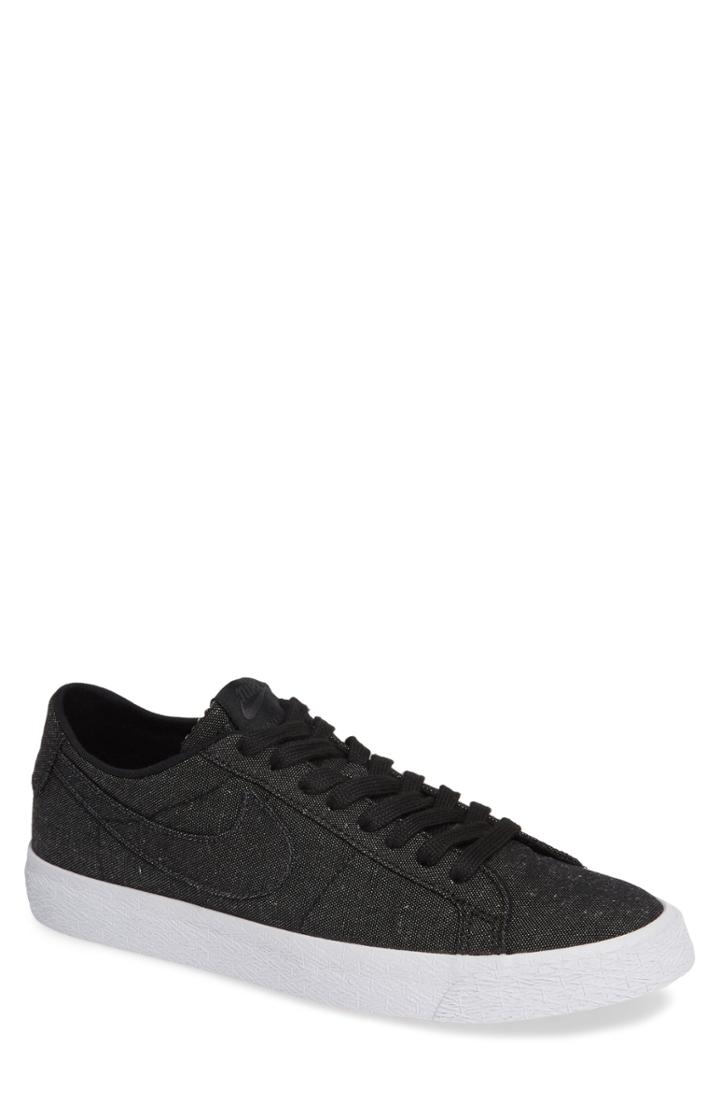 Men's Nike Sb Zoom Blazer Canvas Decon Skateboarding Sneaker .5 M - Black