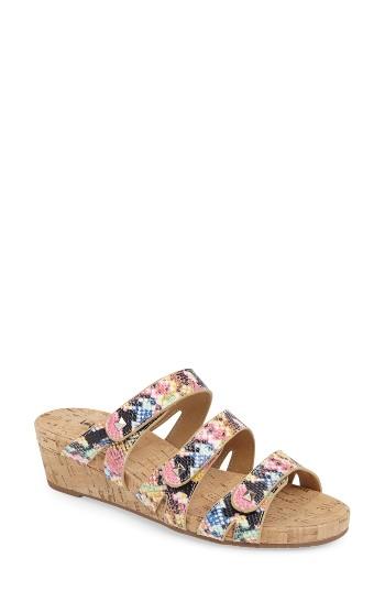 Women's Vaneli Karen Triple Strap Wedge Sandal N - Beige